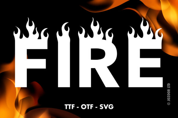 Fire Font Font