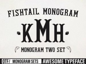 Fishtail Monogram Font
