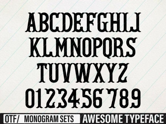 Fishtail Monogram Font - Image 2