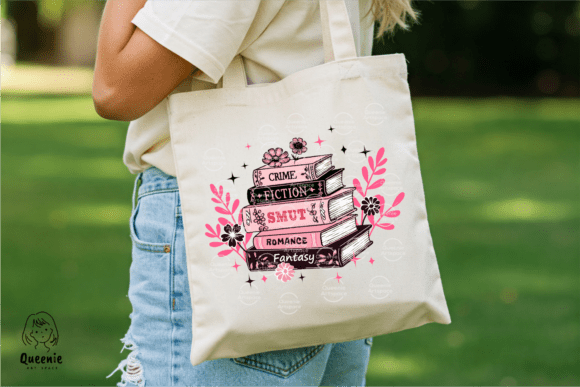 Alternative view of Floral Book Stack Retro Bookish Reading