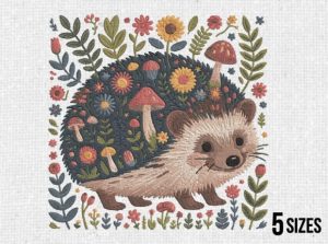 Floral Folk Hedgehog