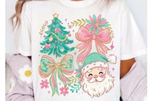 Alternative view of Floral Preppy Christmas Coquette PNG