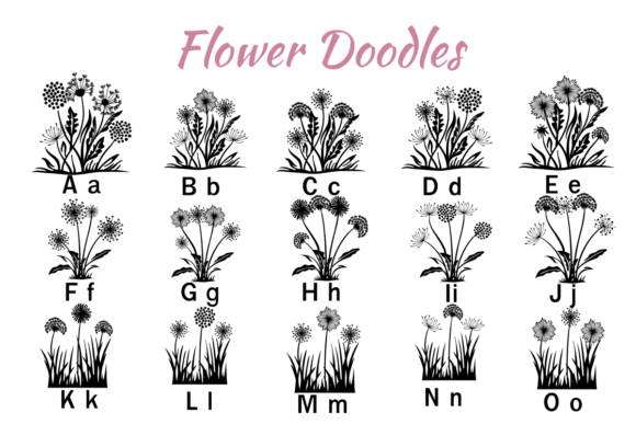 Flower Doodles Font - Image 2