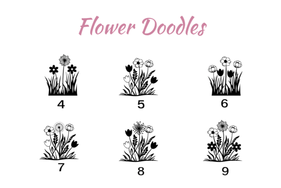 Flower Doodles Font - Image 4