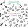 Flower and Leaf Doodle Font