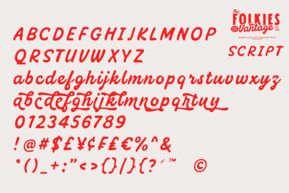Folkies Vantage Font - Image 7
