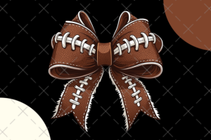 Football Coquette Bow Png