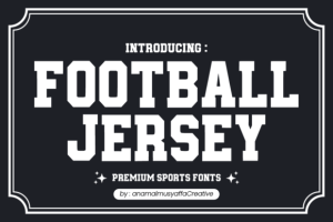 Football Jersey Font