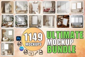 Frame Mockup Bundle Canvas Mockup Bundle