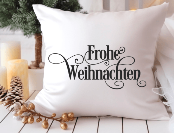Frohe Weihnachten Plotter File SVG, PNG, - Image 3