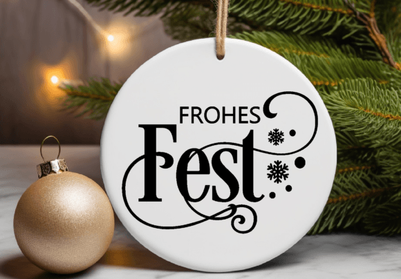 Frohe Weihnachten Plotter File SVG, PNG, - Image 7