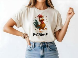 Alternative view of Funny Chicken F-Caw-F Rooster PNG