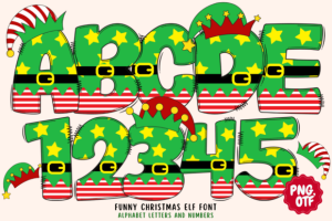 Funny Christmas Elf Font