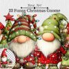 Funny Christmas Gnome Clipart