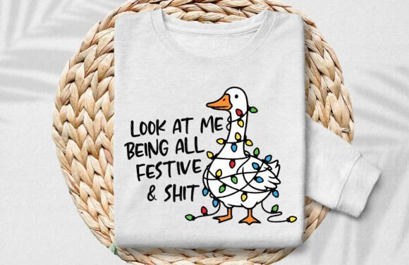 Funny Christmas Goose PNG Sublimation - Image 4