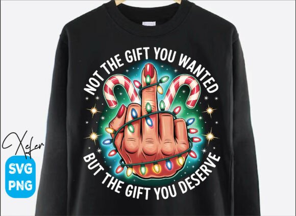 Funny Christmas Middle Finger Png, Xmas - Image 8