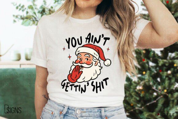 Alternative view of Funny Christmas Sarcastic Santa Png