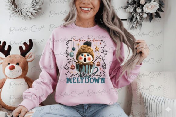Funny Christmas Snowman Png - Image 3