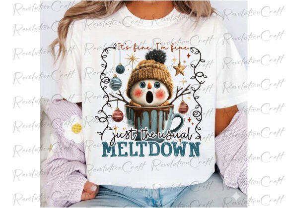 Funny Christmas Snowman Png - Image 4