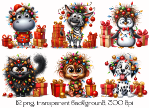 Alternative view of Funny Christmas Animals