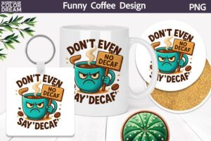 Alternative view of Funny Coffee Mug Sublimation Bundle PNG