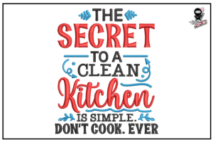 Funny Kitchen Quote Embroidery