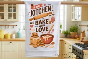 Alternative view of Funny Kitchen Towel Sublimation Bundle