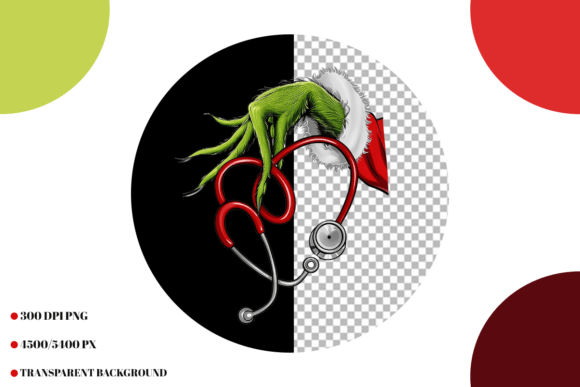 Funny Nurse Christmas Stethoscope Png - Image 3