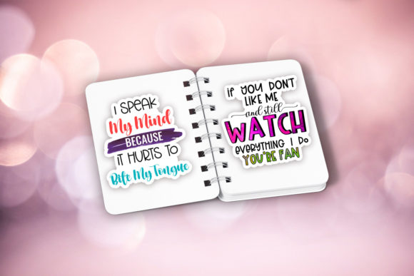 Funny Quotes Stickers Bundle I Sarcastic - Image 3