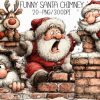 Funny Santa Chimney ClipArt's PNG