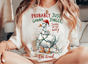 Alternative view of Funny Sarcastic Christmas Goose Png
