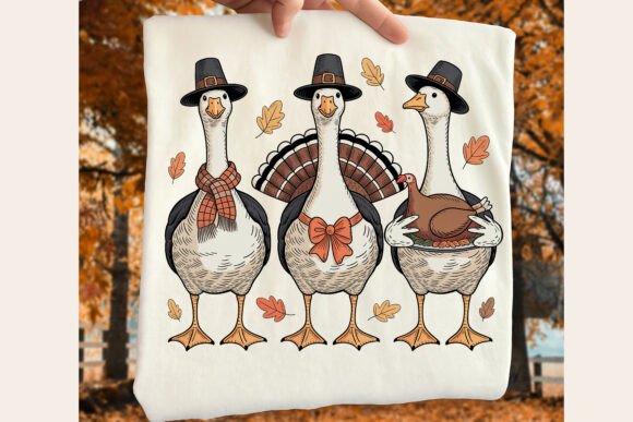 Funny Thanksgiving Goose Png, Turkey - Image 2