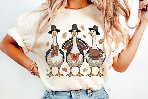 Funny Thanksgiving Goose Png, Turkey - Image 3