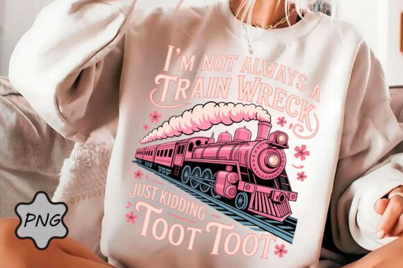 Funny Train Wreck PNG, I'm Not Always - Image 4