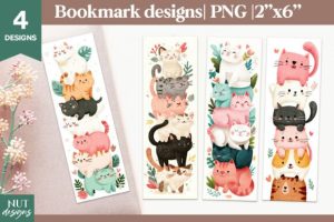 Funny Cats Bookmark, Cartoon Bookmarks