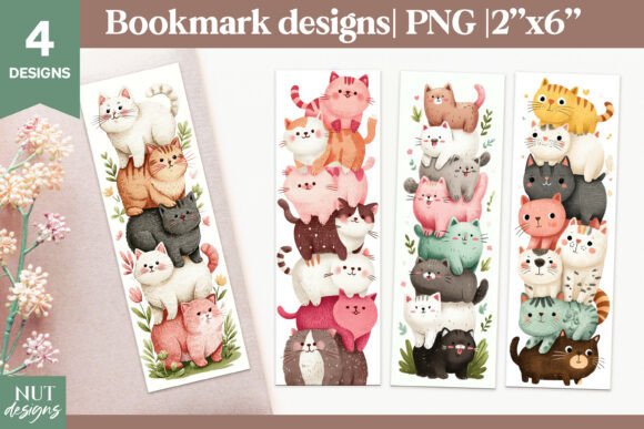 Funny Cats Bookmark, Cartoon Bookmarks