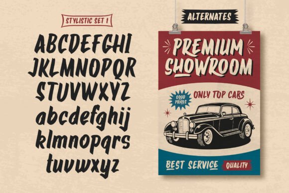 Garage Brush Font - Image 8