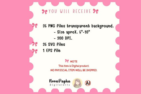 Garden Bookish Clipart Set, Pastel Books - Image 9