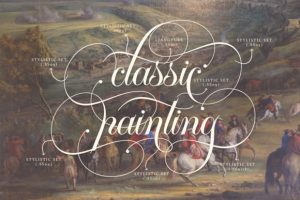 Alternative view of Garinstae Script Font