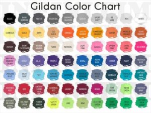 Gildan 18000 Color Chart
