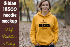 Alternative view of Gildan 18500 Hoodie Mockups Bundle