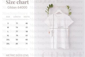 Gildan 64000 Size Chart