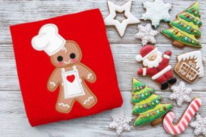 Gingerbread Baker with Apron Applique