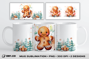 Gingerbread Christmas Mug Sublimation