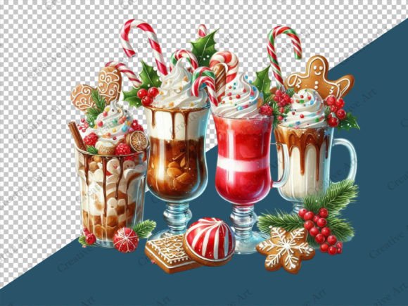 Gingerbread Coffee Merry Christmas PNG - Image 6