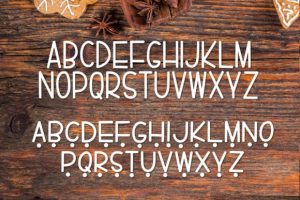 Alternative view of Gingerbread Font
