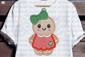 Alternative view of Gingerbread Girl Christmas Cookie