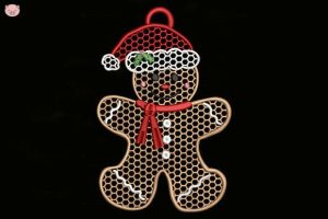Gingerbread Man Christmas Embroidery