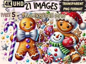 Gingerbread Man Clipart P5