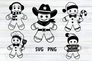 Gingerbread Man Svg, Gingerbread Svg